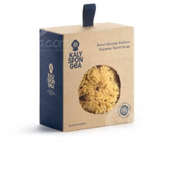 Kalyspongea Naturlig Havsvam med Honungskaka - Handplockad Medelhavsmiljö 12,5-14,5 cm | Hypoallergenisk Ekologisk Badsvamp för Ansikte och Kropp
