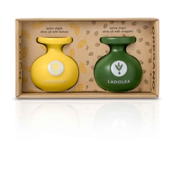 Extra Virgin Olive Oil with Lemon & Oregano 2 x 80ml LADOLEA Extra Virgin Olive Oil with Lemon & Oregano 2 x 80ml LADOLEA