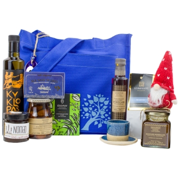 Luxury Greek Food and Tote Bag Gift Set - Authentic Greek Delicacies in a Stylish Tote Bag Luxury Greek Food and Tote Bag Gift Set - Authentic Greek Delicacies in a Stylish Tote Bag