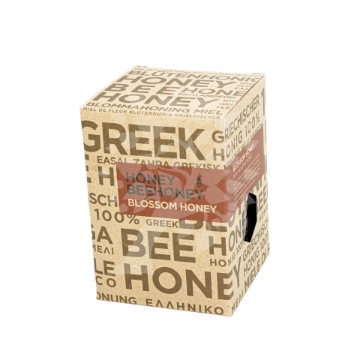 Delicate Greek Blossom Honey - Sweet and Floral Light and fragrant Greek Blossom Honey in a glass jar