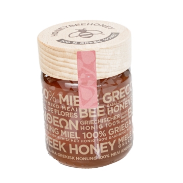 Delicate Greek Blossom Honey - Sweet and Floral Light and fragrant Greek Blossom Honey in a glass jar