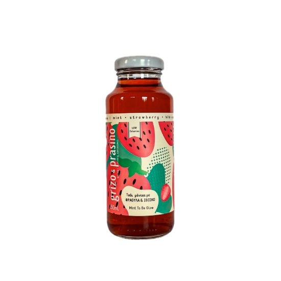 Refreshing Mint Strawberry Hibiscus Cold Tea - Natural Herbal Iced Tea (Mint to be)