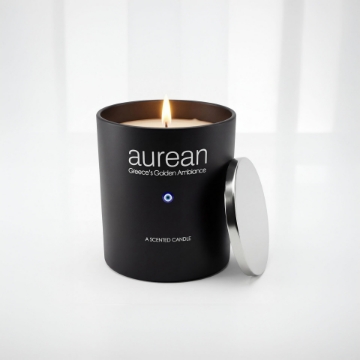 Aurean Nox Lyxigt Doftljus - Mörk Honung & Tobak | 100 % Veganskt, Parabenfritt, Varma Träiga Noter med Amber & Sandelträ