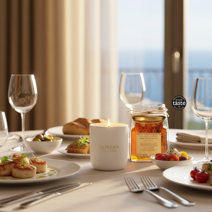 Aurean Lyxdoftljus: En Sensorisk Resa Genom Greklands Terroir för Gourmanden