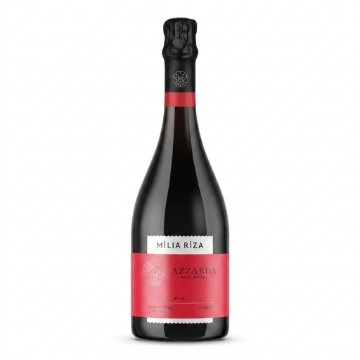 Milia Riza Azzardà Rosé 2022 - Brut Nature Traditional Method Mousserande vin 75cl | Agiorgitiko, Ancient Nemea, 24 månader på Lees