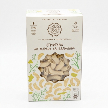 Maggiri Striftaria med fänkål och olivolja - Traditionell kretensisk twisted pasta, 250 g | Signature Collection, naturligt vegansk, Heraklion Kreta