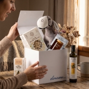 A Cretan Journey - Olive Oil, Honey, Pasta, Tea & Plush on a clean ecommerce background
