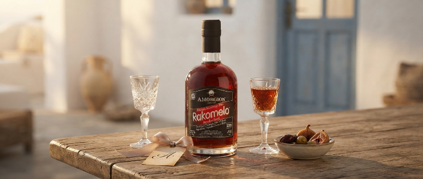 Lyxiga grekiska traditionella spritdrycker: En sofistikerad guide till gåvokonsten och avtäckning av Amorgion Rakomelo