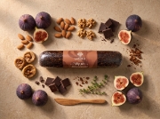 Lazaris Fig Pie Chocolate-Brandy – Corfiot Fig Cake, 150g on a clean ecommerce background