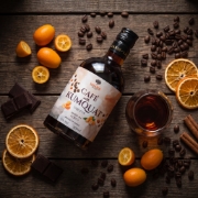 Lazaris Kumquat with Coffee - Greek Fruit Liqueur, 500ml on a clean studio background