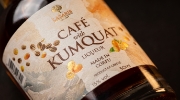 Lazaris Kumquat with Coffee – Greek Fruit Liqueur, 50ml in a natural lifestyle setting